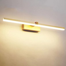 거울 램프 욕실 욕실 램프 심플하고 모던한 메이크업 화장대 거울 캐비닛 특수 led 벽 램프, Cool White 5500-7000K, 금, 41CM