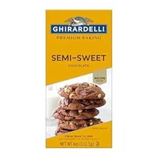 GHIRARDELLI 프리미엄 화이트 초콜릿 베이킹 바 113.4g(4oz) 바, 1개