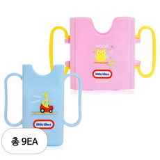 리틀타익스 우유케이스 부엉이 + 미니 팩홀더 기린 세트, 2 COLOR (핑크+블루), 9세트