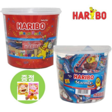 하리보 젤리 미니 대용량 스타믹스 1000g + 메가파티 믹스 1000g 세트 X-mas 1봉증정, 1세트, 2000g