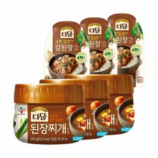 [신세계TV쇼핑]CJ다담된장찌개 530g 3통+우렁 강된장 비빔 양념 140g 3봉, 단일상품, 단일상품