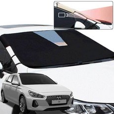 i30 성에방지 블랙박스형 자동차커버 앞유리 덮개(호환 상품), SUVRV, 블랙, 1개