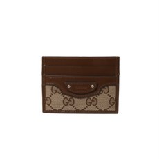 GUCCI X BALENCIAGA 구찌 x 발렌시아가 공용 베이지 에보니 해커 프로젝트 네오 클래식 카드 케이스 681709 GY5SN 8563