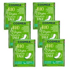 Lybera 순면생리대 오버나이트 면 안전한생리대 영국배송 Cosmea 바이오 맥스 위생 패드 노멀 무향 에코nomy팩 6팩 20 오가닉 cotton hygiene pads 여성용 hygiene harmony nature -74812, 단일옵션, 단일옵션