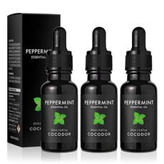 코코도르 비건 아로마 에센셜오일, Peppermint 페퍼민트, 20ml, 3개