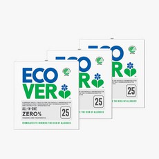에코버 ZERO 식기세척기세제 타블렛, 500g, 3개