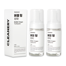 클리너리 버블 텅 치약 (염화나트륨), 100ml, 2개