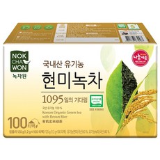 녹차원 국내산 유기농 현미녹차, 1.2g, 100개입, 1개
