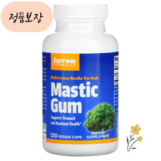 고함량HNL_[빠른배송]_자로우 매스틱 검 1000mg 120식물성캡슐 Jarrow Mastic Gum 유향나무, 1개, 120정