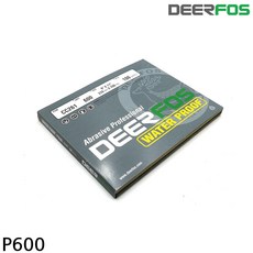 디어포스 사슴표 페파 종이사포 100장 600방, 1개