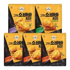 CJ제일제당 고메 소바바치킨 5봉(순살 3+윙1+봉1), 5봉, 500g