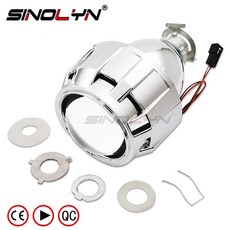 헤드 라이트 용 렌즈 bi xenon hid 프로젝터 mini 2.5 h1 크세논 렌즈 (자동차 용) h7 h4 9005 9006 액세서리 개조 스타일 diy|bulb h1|bu, 1개, With D Shrouds, 단일