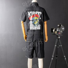 남녀공용반팔반바지점프수트