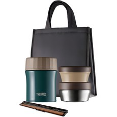 THERMOS 膳魔師 保溫便當盒組 TKLG-1150 1140ml, 1組, 森林綠