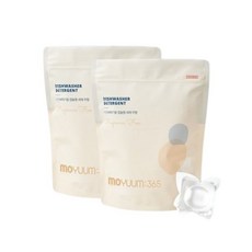 모윰365 비건인증 식기세척기 올인원 캡슐 세제 무향 40개입 2개세트