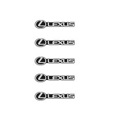 자동차 오디오 장식 스티커 3D 알루미늄 엠블럼 렉서스 RX330 IS250 Ct200h ES300h NX300h RX400h, 01 5pcs