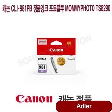 CLI-981PB 정품잉크 포토블루 MommyPhoto TS8290 복합기