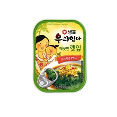 샘표우리엄마 깨끗한깻잎 기타반찬통조림, 70g, 14개