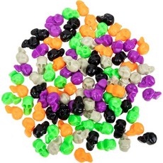 석고상 조각상 두상 흉상 마네킹 100pcs 미니 플라스틱 해골 머리 작은 가짜 장식 할로윈 바 홈 테이블 액세서리 DIY 공예 모델