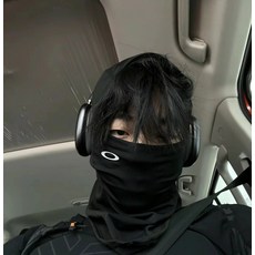 공구 스노우보딩 바라클라바 오클리 백우드 라이딩, 블랙