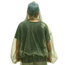 방충복 낚시 해충 방지 의류 야외 전신 통기성 보호복, 그린, S 60~70kg, 1개