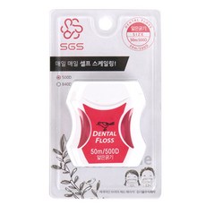 [메가마트] SGS 일반형 치실 500D / 50m, 1개