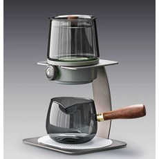 Grat 딤딤섬티팟 티포트딤딤섬 딤딤섬자동티팟 티팟, 301-400mL 티메이커+컵6개+중형 찻잔
