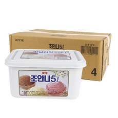 롯데 조안나 아이스크림 바닐라맛 5L 2개입 박스 식품 > 유제품/아이스크림/디저트 아이스크림/디저트 기타, 2