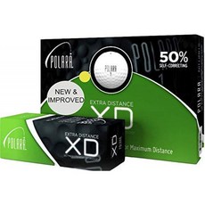 Polara Golf XD Yellow Extra Distance Balls 후크 및 슬라이스 최대 50 % 감소 12 개 묶음