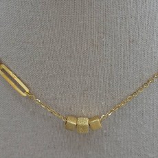 순금사각클립목걸이