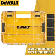 DEWALT TSTAK 견고한 보관 케이스 드라이버 비트 부품 상자 DT70800 DT70801 DT70803 DWAN2190 N542474 DT70839 DT70716