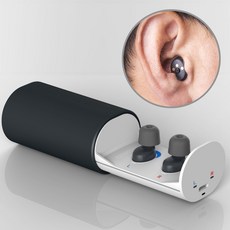 히어링에이블 아이리스10S 음성 소리 증폭기(보청기 알고리즘 자가 청력검사 제습), 1세트, 제습 충전기 + 아이리스10S (좌/우)