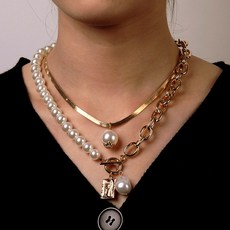 샤넬빈티지목걸이