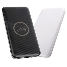 INX_넥스트 NEXT-10WC-PB 무선충전 보조배터리 10000mAh 블랙/화이트, 블랙