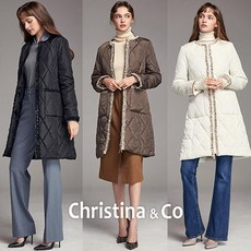 크리스티나앤코(Christina&Co) 크리스티나앤코 퀼팅 트위드 패딩코트