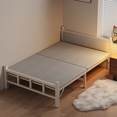 침대 프레임 철제침대틀 킹침대프레임 침대프레임슈퍼싱글 80/100/120cm, white120cm