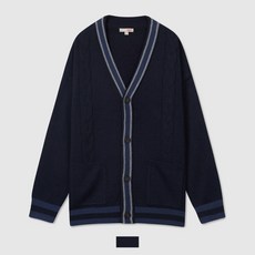 스파오 (해리포터) 퀴디치 배색 가디건(NAVY)_SPMAA4VC12