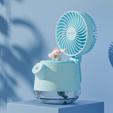 산리오 가습기선풍기 탁상형 가습일체형 선풍기 무드등 시나모롤 쿠로미