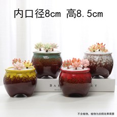 배기 엄지 화분 사기 사발 도 제어형 대야 굵은 커버 다육분, 화유 3발 4개