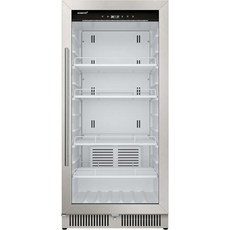 EdgeStar VBM91SS 24인치 너비 9.53Cu. 온도 알람과 리버시블 도어가 있는 Ft. 상용 음료 머천다이저, EdgeStar VBM91SS 24인치 너비 9.53C, 1개