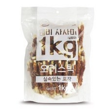 (Tabby)테비사사미 실속포장(1kg/오리스틱), 단품, 상세 설명 참조, 1kg - 테비사시미