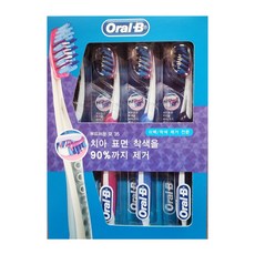 오랄비 프로플렉스 3D 화이트 칫솔, 3개, 4개입