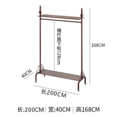 샤인업 옷걸이대 거치대 심플 유러피안 스틴 침실 착지 다용도, 1, 상하 대판 롱 200 하이 168