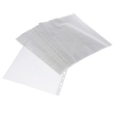 Royalways 100x11 구멍 명확한 시트 보호기 크기: 약 30. 4x21.9cm/11.96x8.62 인치 A4 크기 방수 파일 가방, 3C, 플라스틱, 클리어