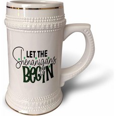 3dRose St Patricks Day Let The Shannigans Begin 22oz Stein Mug stn3746241