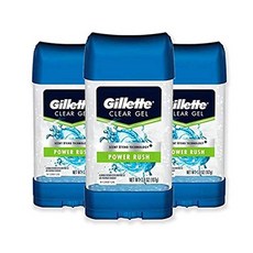 질레트 파워 러쉬 클리어 젤 남성용 발한 억제제 및 데오도란트 3.8 Oz 3 개입 PROD1670041678, 상세 설명 참조0, 상세 설명 참조0