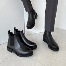 [당일출고]남자 7cm 키높이 티안나는 첼시부츠 고탄력 쿠션 발편한 첼시 앵클부츠 당일출고]7cm키높이 티안나는 편안한 남자 가죽 첼시부츠