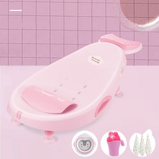 다소미얼/ 유아욕조 아동 머리 감는 긴 의자 접을수 있어 가정용어린애가 머리를 감는 침대 녀아가 누워 있는 의자 ST44 C11, 05 핑크