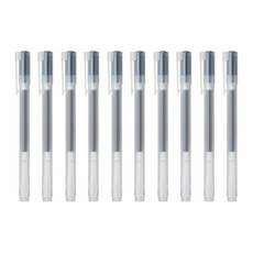 MUJI 무인양품 볼펜 세트 10자루입 캡식 블루블랙 0.38mm