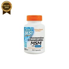닥터스베스트 글루코사민 콘드로이틴
 Doctor's Best 닥터스 베스트 글루코사민 콘드로이틴 MSM with OptiMSM 360 캡슐